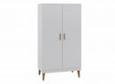 Armoire 2 portes DREAM Blanc/Chêne