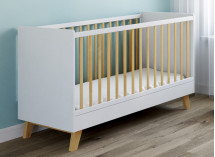 Chambre bébé complète MIHA - Blanc/Hêtre  - 3