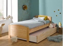 Tiroir de lit 90x200 BOMBAY - Brut - 1