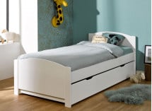 Tiroir de lit 90x200 BOMBAY - Blanc - 2