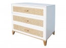 Commode 3 tiroirs NAMI Blanc/Cèdre  - 3