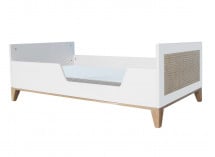 Lit évolué NAMI Blanc/Cèdre - 2