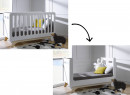 Lit bébé évolutif 70x140 OXYGENE – Blanc/Bouleau Nateo Concept - 4