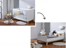 Chambre bébé complète VOLT - Blanc/Hêtre  - 4