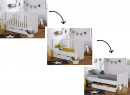 Lit bébé évolutif 70x140 Blanc CITY – Blanc Nateo Concept - 4