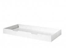 Tiroir de lit cabane enfant 90x200 LYNN Blanc  - 1
