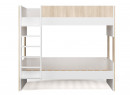 Lit superposé 90x190 BONDI Blanc/Bois - 4