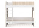 Lit superposé 90x190 BONDI Blanc/Bois - 4
