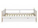 Lit gigogne banquette 90x190 TYKO Blanc/Pin - 5