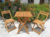 Table pliante de jardin en bois PORTO Nateo Concept - 1