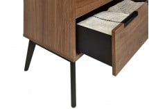 Commode 3 tiroirs VINTAGE Noyer - 3