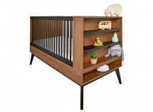 Lit bébé évolutif 70x140 VINTAGE Noyer - 3
