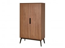 Armoire 2 portes VINTAGE Noyer - 3