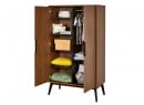 Armoire 2 portes VINTAGE Noyer - 4