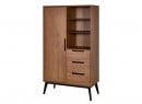 Armoire 1 porte 3 tiroirs VINTAGE Noyer - 5