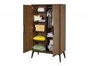 Armoire 2 portes VINTAGE Noyer - 2