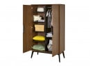 Armoire 2 portes VINTAGE Noyer - 2