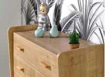 Commode 3 tiroirs WOOD – Chêne Vintage Nateo Concept - 2