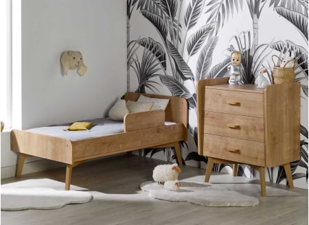 Petite commode 3 tiroirs WOOD – Chêne Vintage Nateo Concept - 2