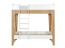 Lit superposé séparable 90x190 NOE Blanc/Chêne - 4