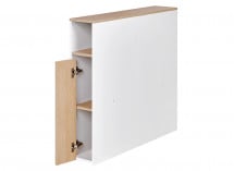 Tête de lit enfant 90 PRADO Blanc/Chêne - 4
