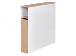 Tête de lit enfant 90 PRADO Blanc/Chêne
