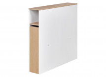 Tête de lit enfant 90 PRADO Blanc/Chêne - 1