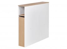 Tête de lit enfant 90 PRADO Blanc/Chêne - 3