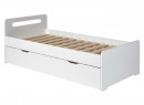 Lit gigogne 90x190 LEVIS - Blanc - 7