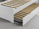 Lit gigogne 90x190 LEVIS - Blanc - 4