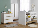 Commode 3 tiroirs BROOM – Blanc/Chêne Clair Nateo Concept - 4