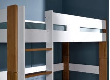 Lit mezzanine 90x190 CODY – Blanc/Bois Nateo Concept - 3