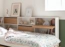 Lit gigogne rangement 90x190 MANLY - Blanc/Chêne - 4