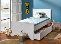 Lit enfant 90x190 SPARTE – Blanc Nateo Concept - 4