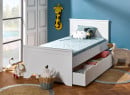 Lit enfant 90x190 SPARTE – Blanc Nateo Concept - 4