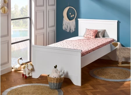 Lit enfant 90x190 SPARTE – Blanc Nateo Concept - 1