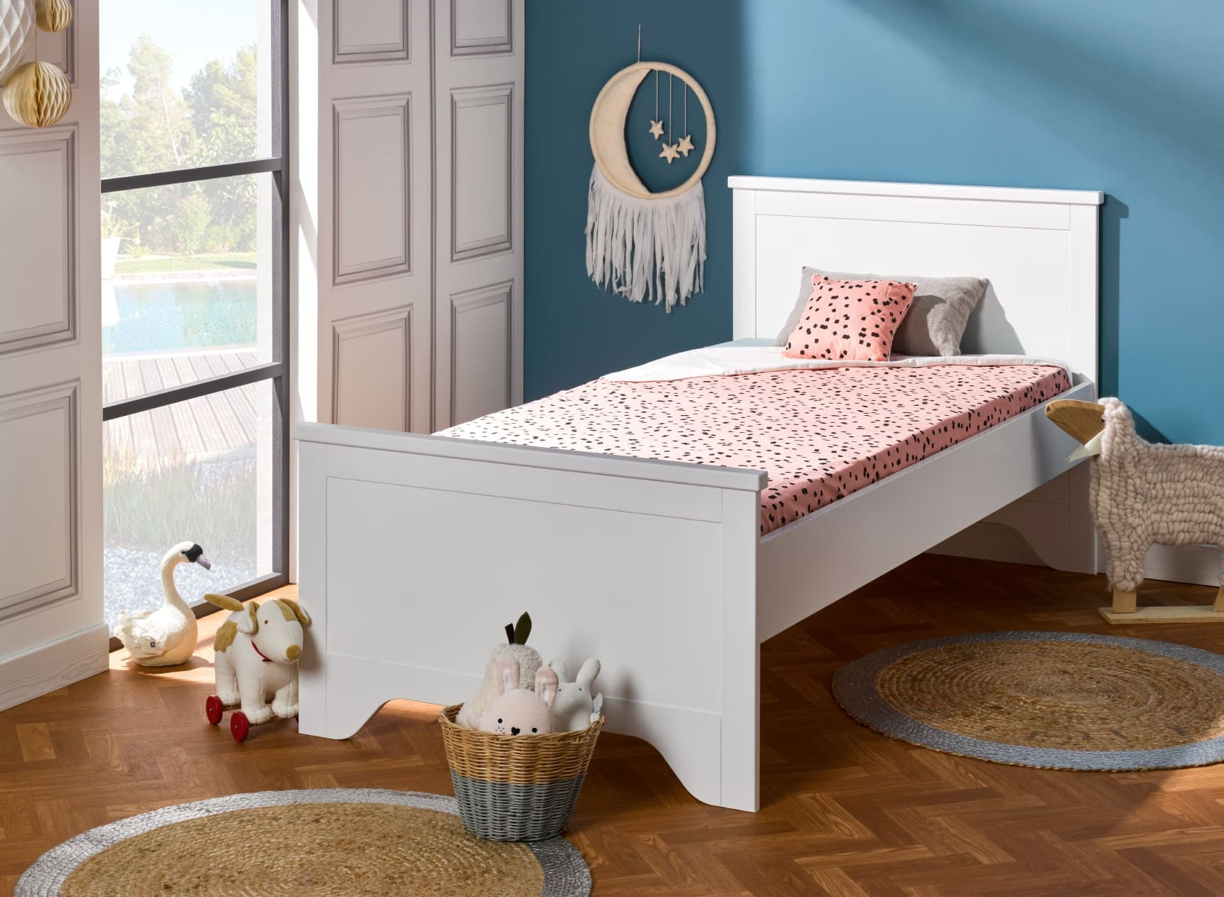 Lit enfant 90x190 SPARTE – Blanc Nateo Concept - 1