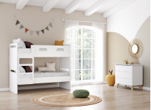 Lit superposé 90x190 LEVIS – Blanc Nateo Concept - 3