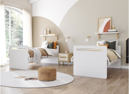 Lit superposé 90x190 LEVIS – Blanc Nateo Concept - 2