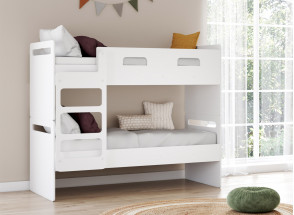 LEVIS scheidbaar stapelbed 90x190 - Wit