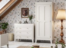 Armoire 1 porte MILENNE Blanc - 3