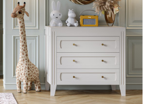 Commode 3 tiroirs MILENNE - Blanc