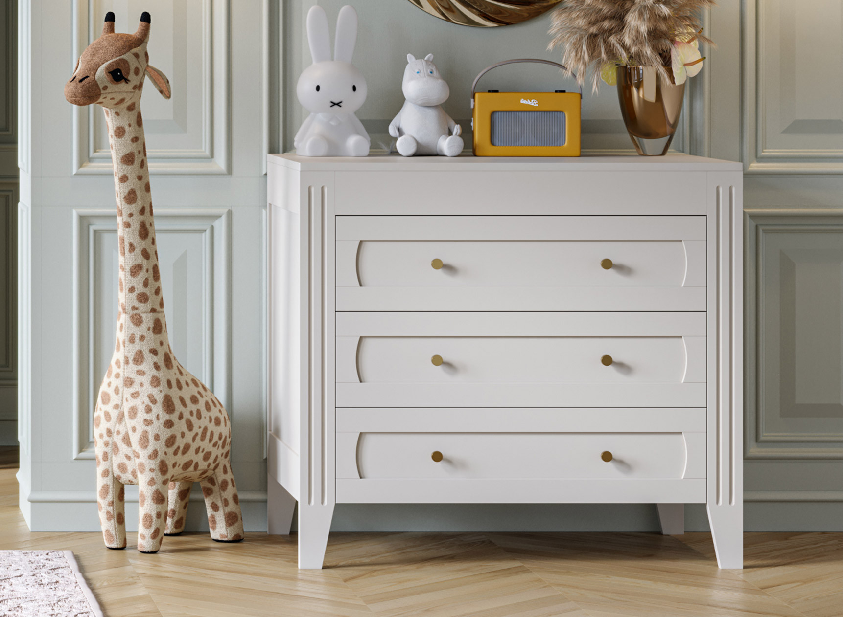 Designer wooden baby dresser, eco-responsible and sustainable | Nateo Concept Designer wooden baby dresser, eco-responsible and sustainable | Nateo Concept