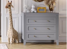 Commode 3 tiroirs MILENNE Gris - 1