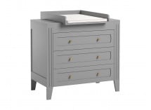 Commode 3 tiroirs MILENNE Gris - 3