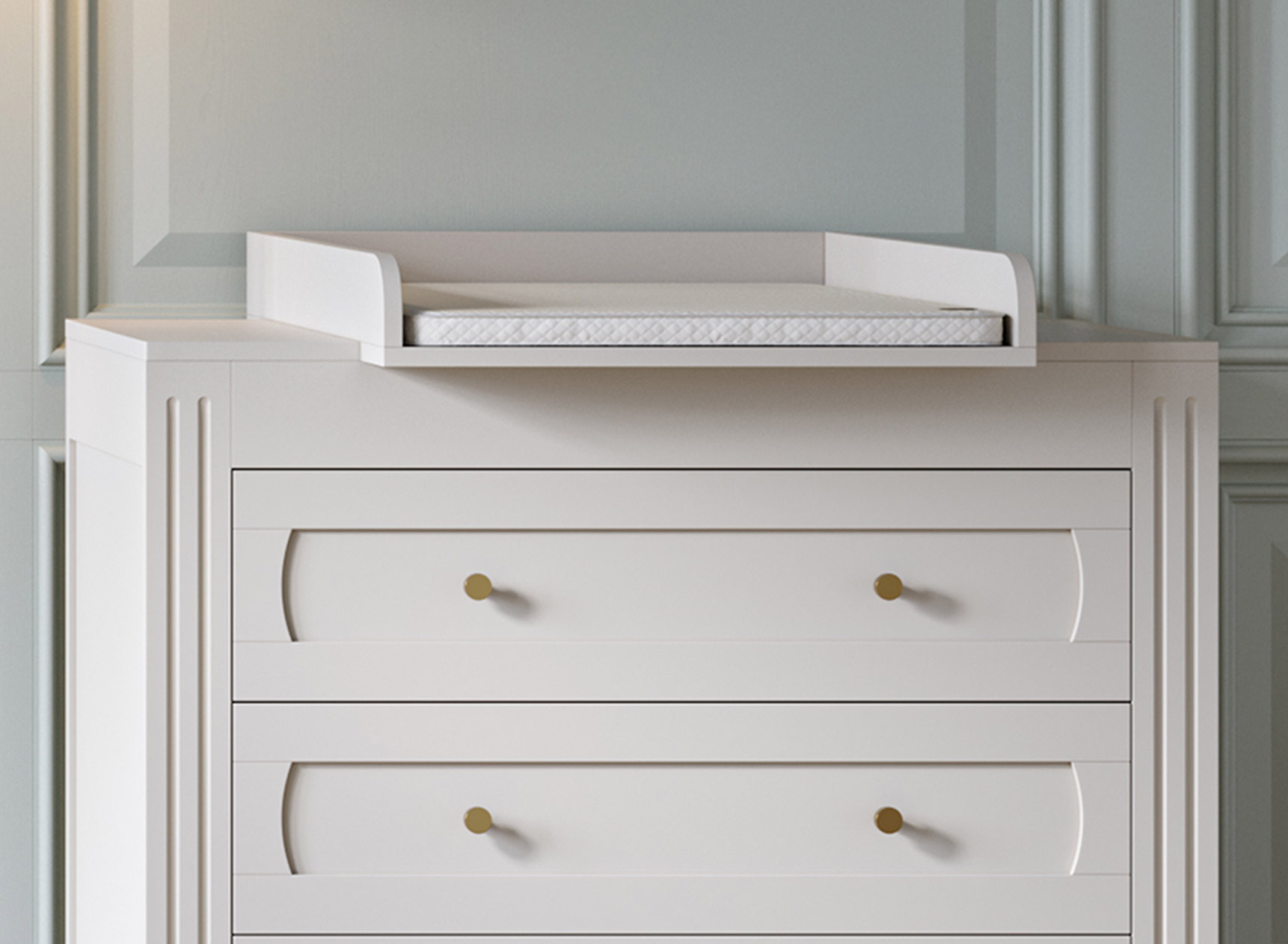 Plan à langer pour commode MILENNE Blanc - 1