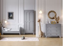 Commode 3 tiroirs MILENNE Gris - 4