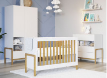 Chambre bébé complète ADAM Blanc/Chêne