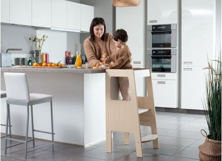 Tour d'observation Montessori NATEO Blanc/Bouleau-1