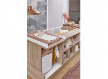 Lit bébé combiné évolutif 70x140 SALTO Chêne - 3